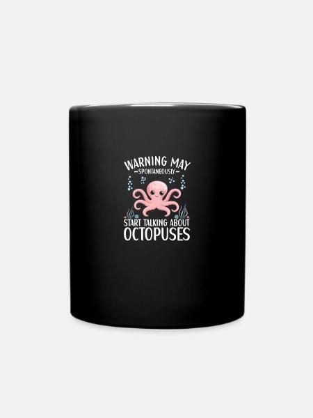 Oktopus Outfit Tintenfisch Kraken - Tasse einfarbig - Schwarz