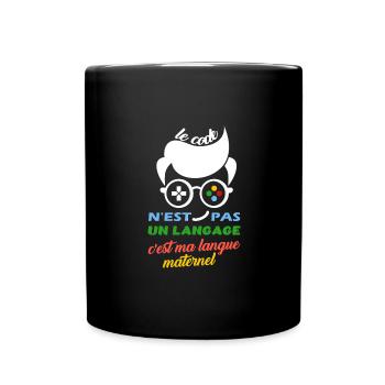 Maillot programmeur codeur idée cadeau humour - Mug uni - noir - Devant