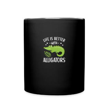 Alligator Lover Crocodile Kids Cadeau - Mug uni - noir - Devant
