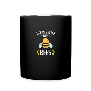 Accessoires pour amoureux des abeilles Cadeau d’apiculteur - Mug uni - noir - Devant