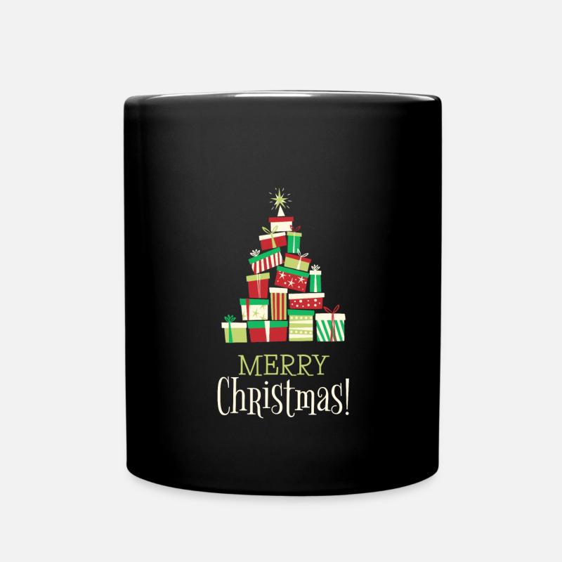 Merry Christmas - Tasse einfarbig - Schwarz