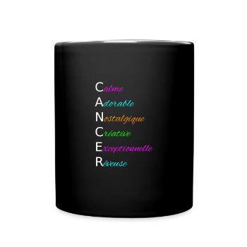 CANCER Calme Adorable Nostalgique Créative - Mug uni - noir - Devant