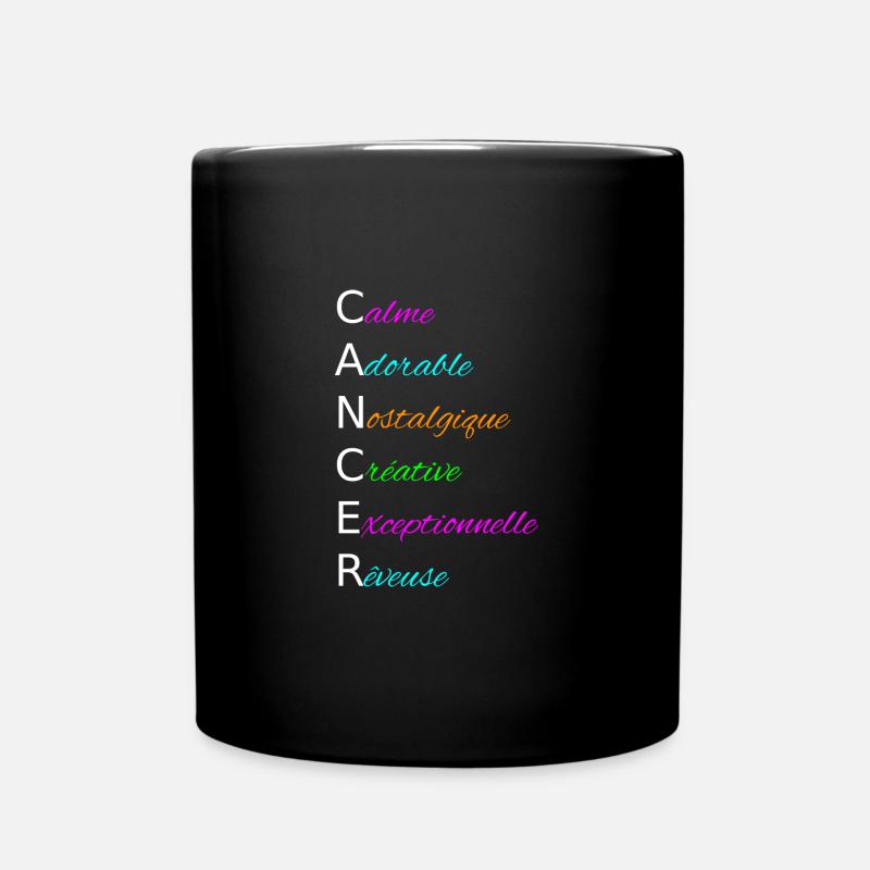 CANCER Calme Adorable Nostalgique Créative - Mug uni - noir