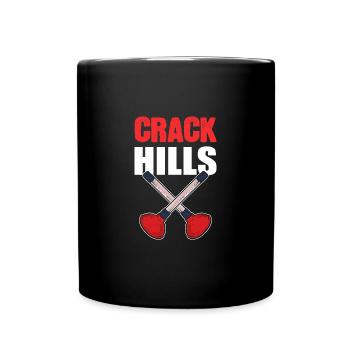 Crack Hills Installateur Gift - Tasse einfarbig - Schwarz - Vorne