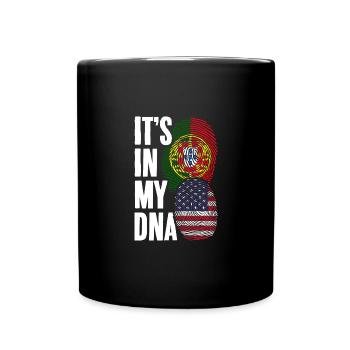 It's In My DNA Awesome American Portuguese A - Tasse einfarbig - Schwarz - Vorne