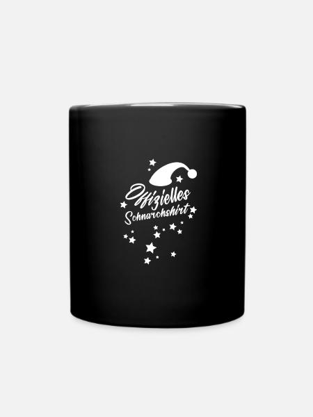 schnarchshirt,schlafmütze,sterne,schnarchen - Tasse einfarbig - Schwarz