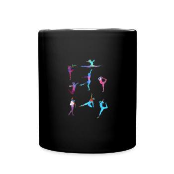 Gymnaste, Yoga,Sports,Exercices,Danse,Gymnastique - Mug uni - noir - Devant