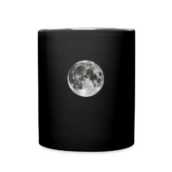 Lune - Mug uni - noir - Devant