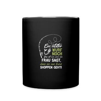 Ein letzter Wurf noch - Tasse einfarbig - Schwarz - Vorne