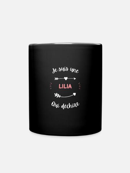 Je suis une lila qui déchire - Mug uni - noir