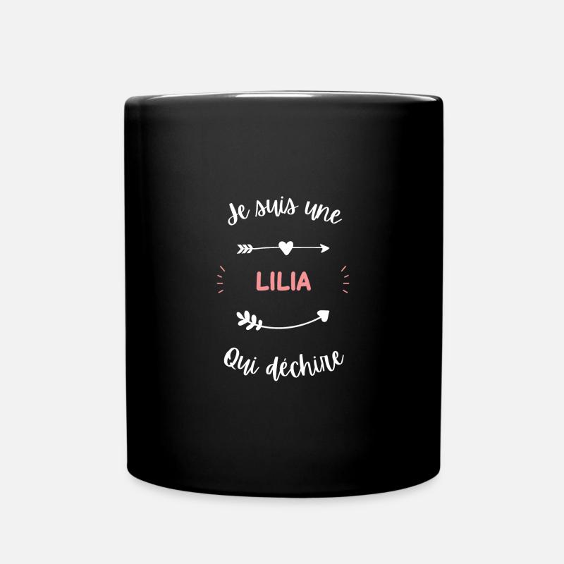 Je suis une lila qui déchire - Mug uni - noir