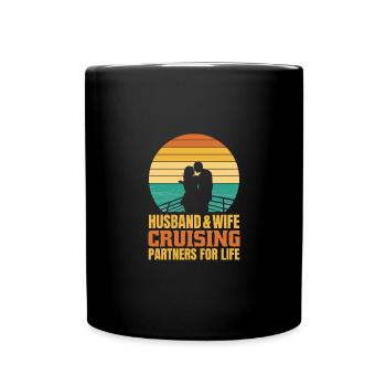Cruise Couples - Tasse einfarbig - Schwarz - Vorne