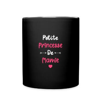 Petite princesse de mamie - Mug uni - noir - Devant