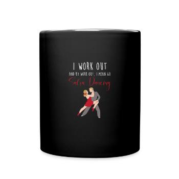 Salsa Tänzer Tänzerin - Tasse einfarbig - Schwarz - Vorne