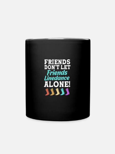 Line Dance - Full Colour Mug - black