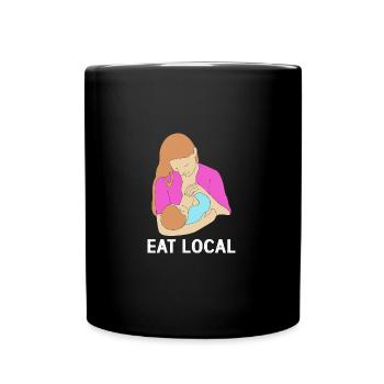 Maman croquante - Mug uni - noir - Devant