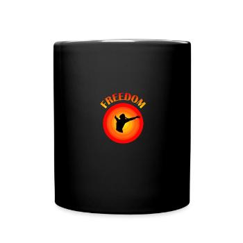 Liberté, liberté - Mug uni - noir - Devant