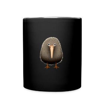 Super Cute Kiwi Bird - Full Colour Mug - black - Front