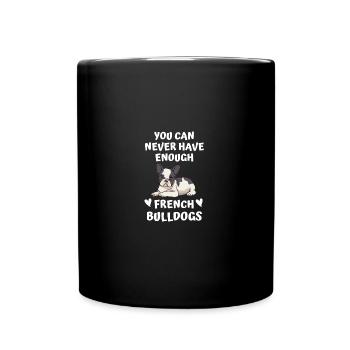 Frenchie Dogs Cadeau Français Bulldog - Mug uni - noir - Devant