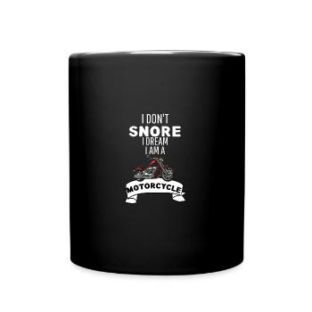 Drôle de ronflement Motard Moto moto - Mug uni - noir - Devant