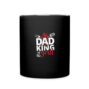 Papa Père Grill Barbecue - Mug uni - noir - Devant