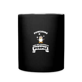 Antarctique Animal Drôle Cadeau Doux Pingouin - Mug uni - noir - Devant