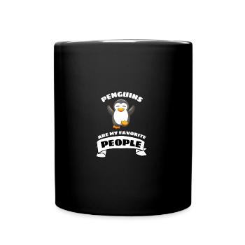 Antarctica Bird Animal Lover Funny Penguin - Full Colour Mug - black - Front