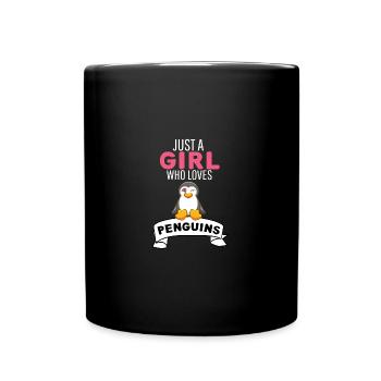 Antarctique Oiseau Zoo Animal Fille Cadeau Pingouin - Mug uni - noir - Devant