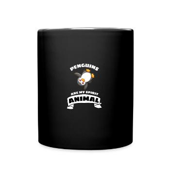 Antarctic Zoo Animal Funny Gift Penguin - Full Colour Mug - black - Front