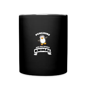 Bird Funny Gift Antarctic Animal Penguin - Full Colour Mug - black - Front