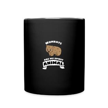 Australien Tier Lustiges Geschenk Süßer Wombat - Tasse einfarbig - Schwarz - Vorne