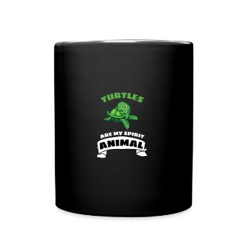 Ocean Animal Lovers Cadeau Drôle de Tortue - Mug uni - noir - Devant