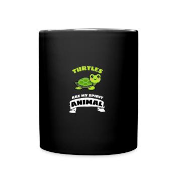 Tortue de mer Cadeau Tortue Mignonne - Mug uni - noir - Devant