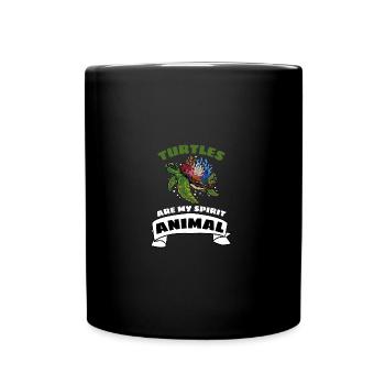 Ocean Animal Drôle Cadeau Tortue De Corail - Mug uni - noir - Devant