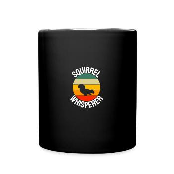 Forest Dweller Forest Animal Gift Retro Squirrel - Full Colour Mug - black - Front