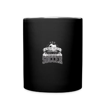 Soccer - Tasse einfarbig - Schwarz - Vorne