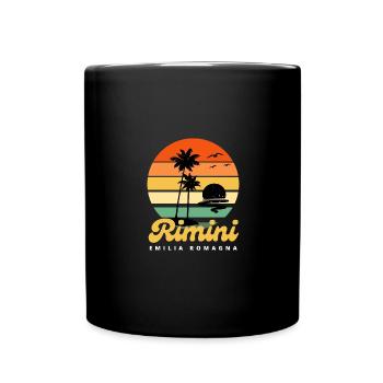 Rimini Emilia Romagna Europe Trip - Full Colour Mug - black - Front