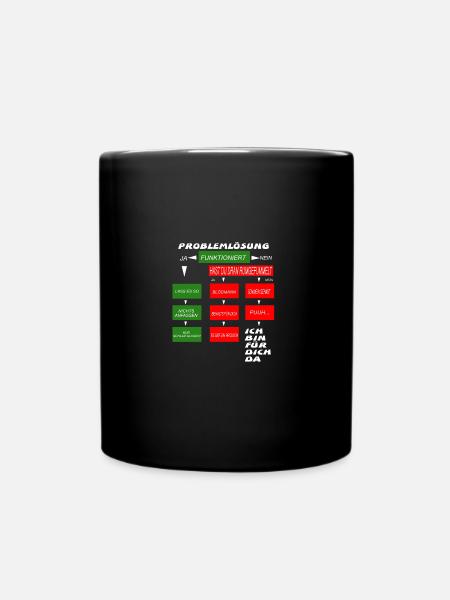 Problemlösung - Tasse einfarbig - Schwarz