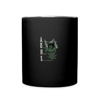 ADHS - Tasse einfarbig - Schwarz - Vorne