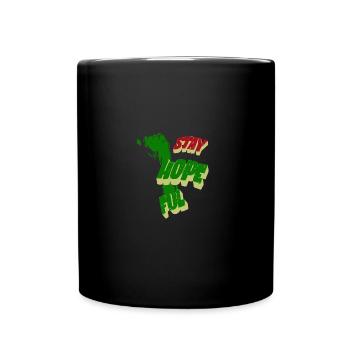Stay hopeful - Full Colour Mug - black - Front