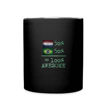 niederlande brasilien niederländisch brasilianisch - Tasse einfarbig - Schwarz - Vorne