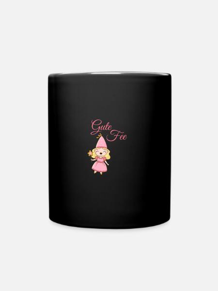 Gute Fee Märchenwesen Fabelwesen Fairy - Tasse einfarbig - Schwarz