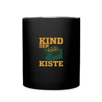 Kind der Kiste - Tasse einfarbig - Schwarz - Vorne