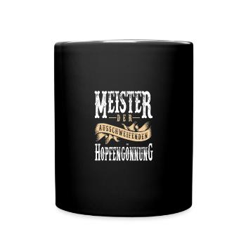 Meister der ausschweifenden Hopfengönnung - Tasse einfarbig - Schwarz - Vorne
