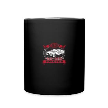 Good old love forever - Tasse einfarbig - Schwarz - Vorne