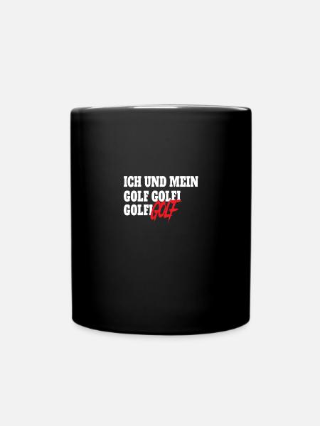 Ich und mein Golf - Tasse einfarbig - Schwarz