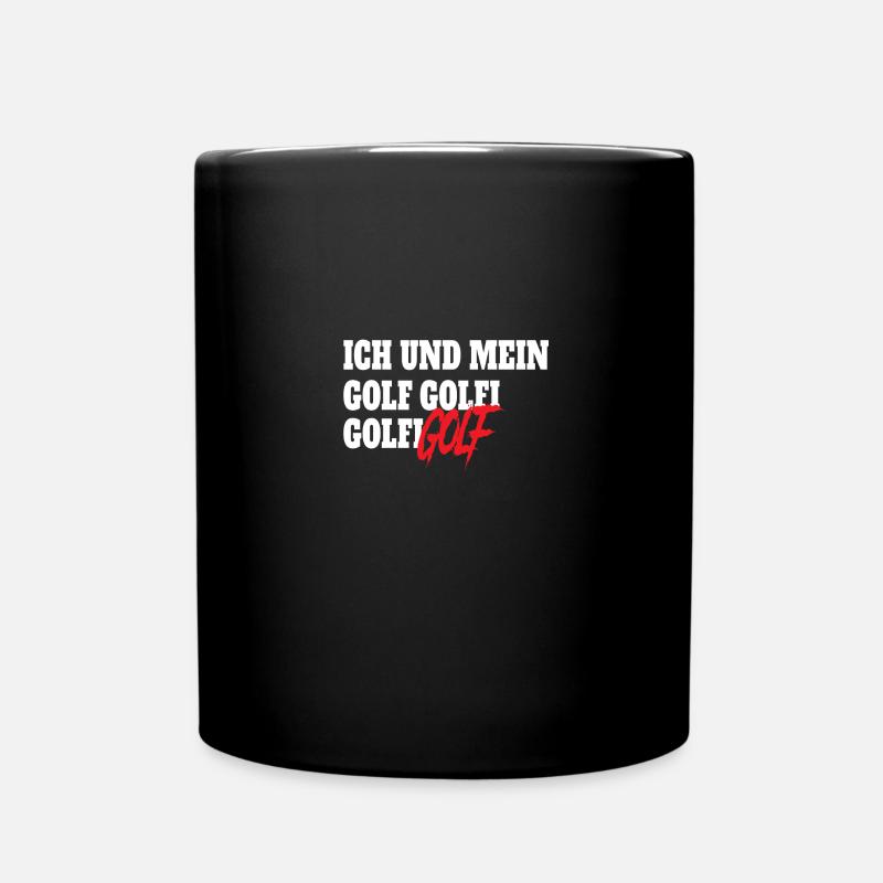 Ich und mein Golf - Tasse einfarbig - Schwarz
