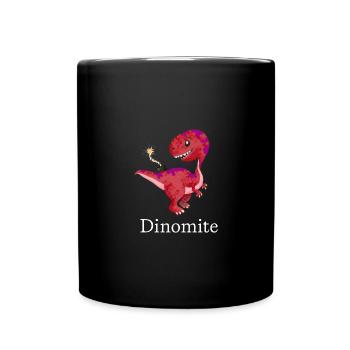 Dino mite - Tasse einfarbig - Schwarz - Vorne