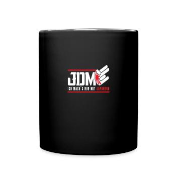JDM Ich mach s nur mit Japanern - Tasse einfarbig - Schwarz - Vorne