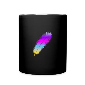 Feather Feeling #1 - Tasse einfarbig - Schwarz - Vorne